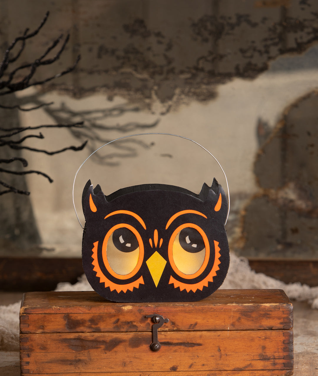 Owl Bucket Luminary by Bethany Lowe Designs, image 3