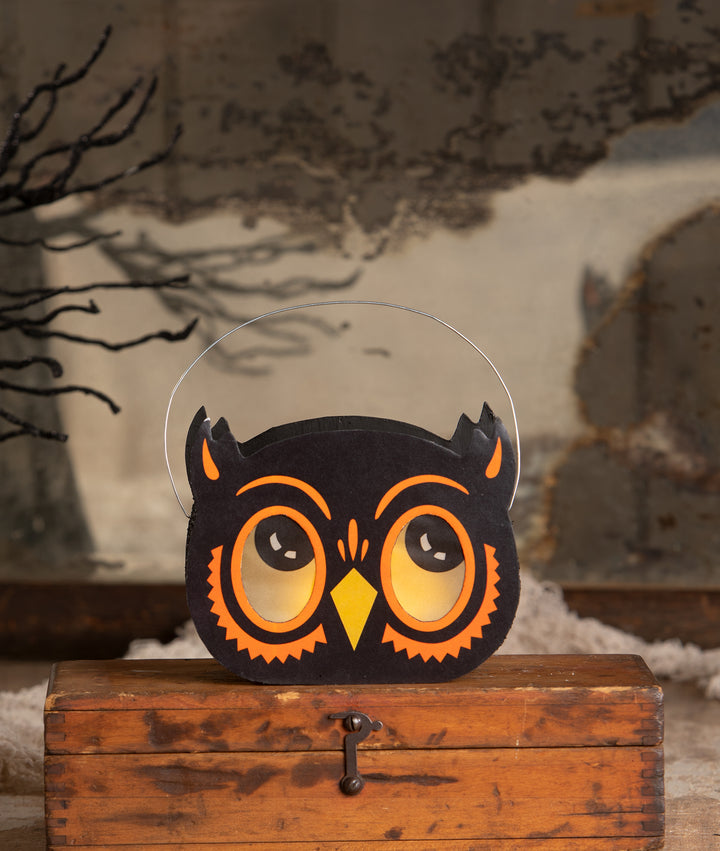 Owl Bucket Luminary by Bethany Lowe Designs, image 3