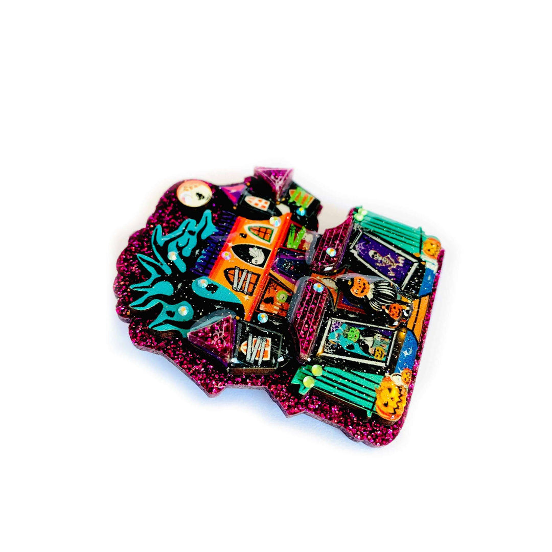 Big Spooky House Brooch by Rosie Rose Parker