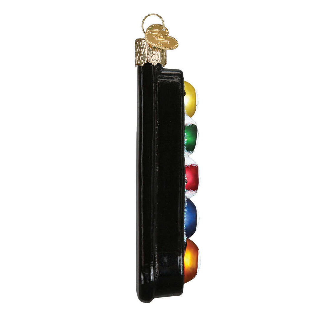 Old World Christmas Billiard Balls Blown Glass Ornament