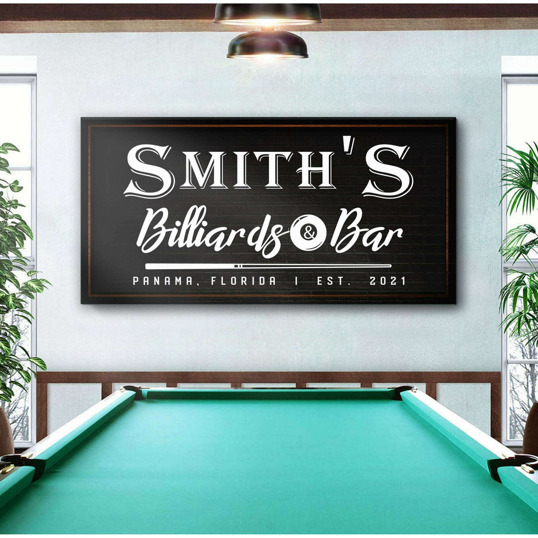 Billiards And Bar Sign II