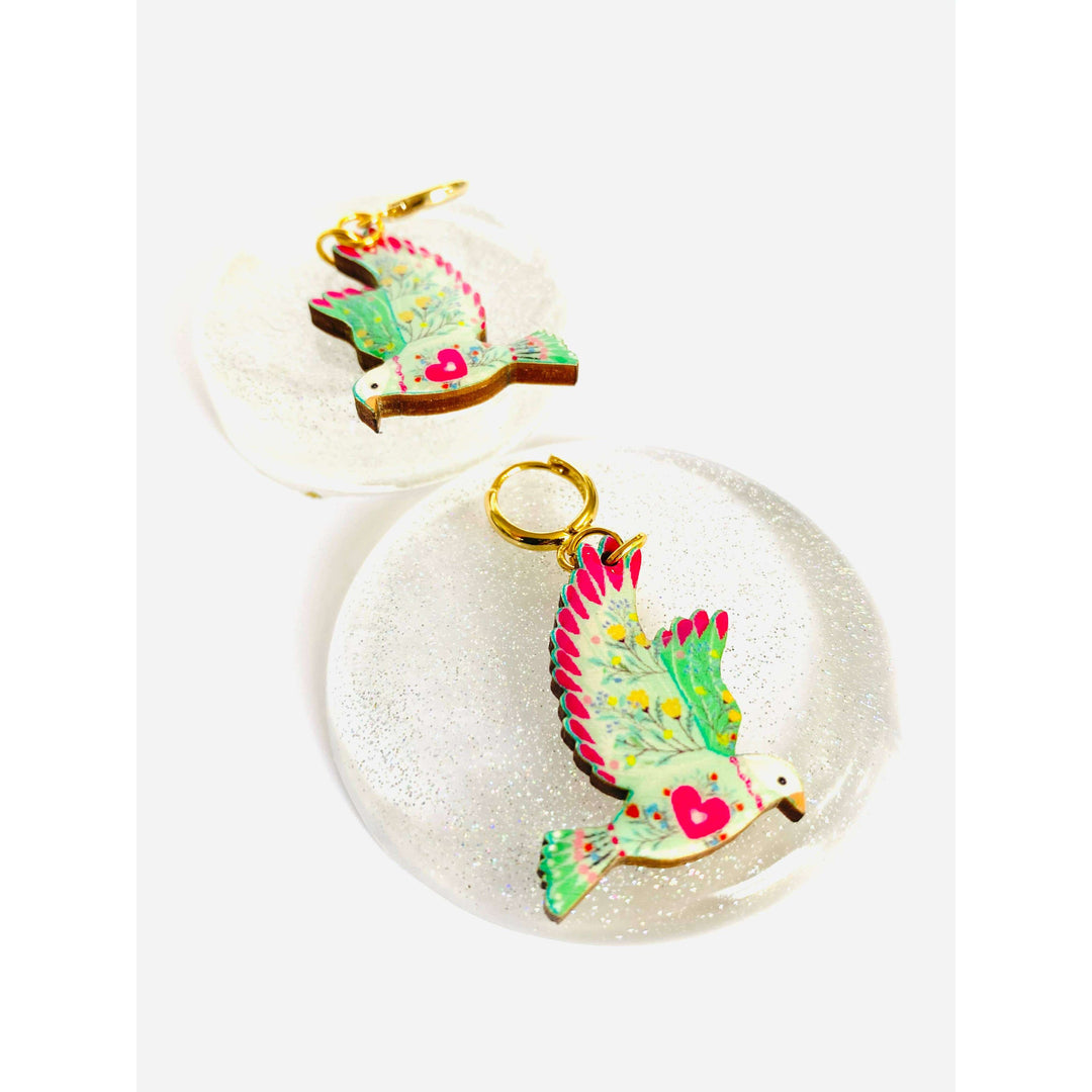 Bird in Flight Earrings by Rosie Rose Parker