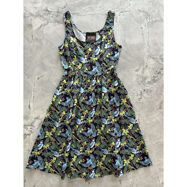 Birds Fit & Flare Dress