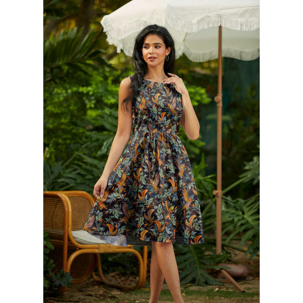 Birds of a Feather Vintage Dress