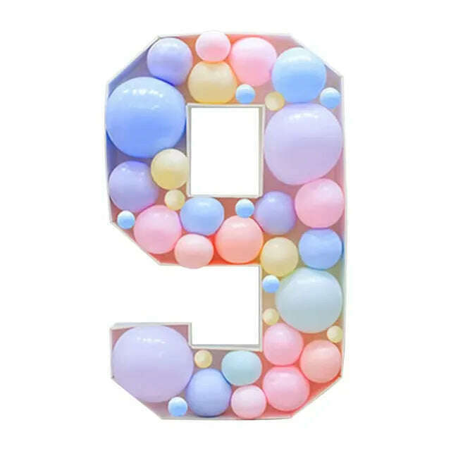 Birthday Number Figure Balloon Filling Box F07M2-21-9