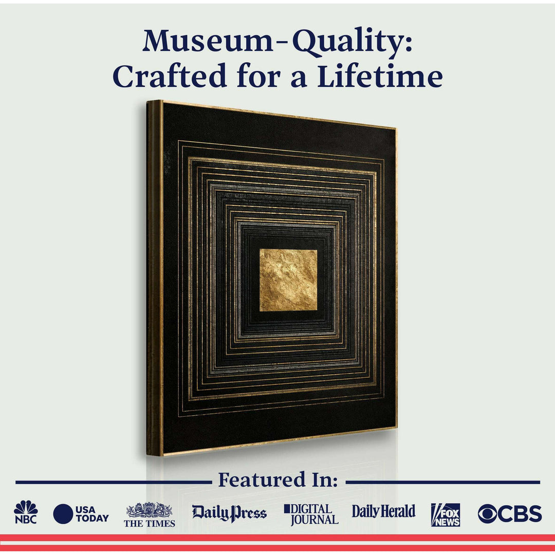 Black And Gold Core Wall Art