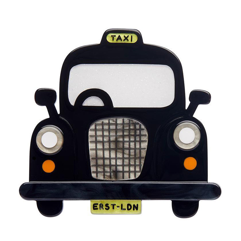 Black Cab Brooch by Erstwilder image