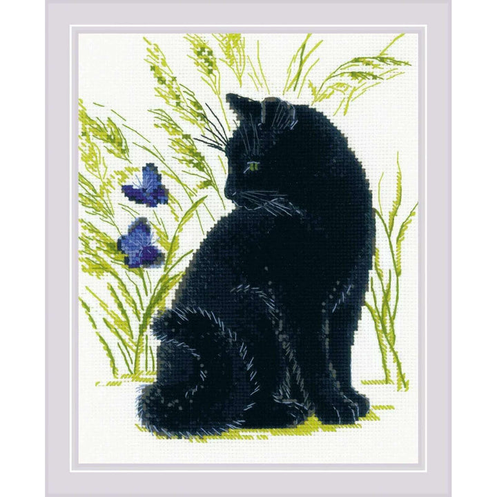 Black Cat R2001 Counted Cross Stitch Kit