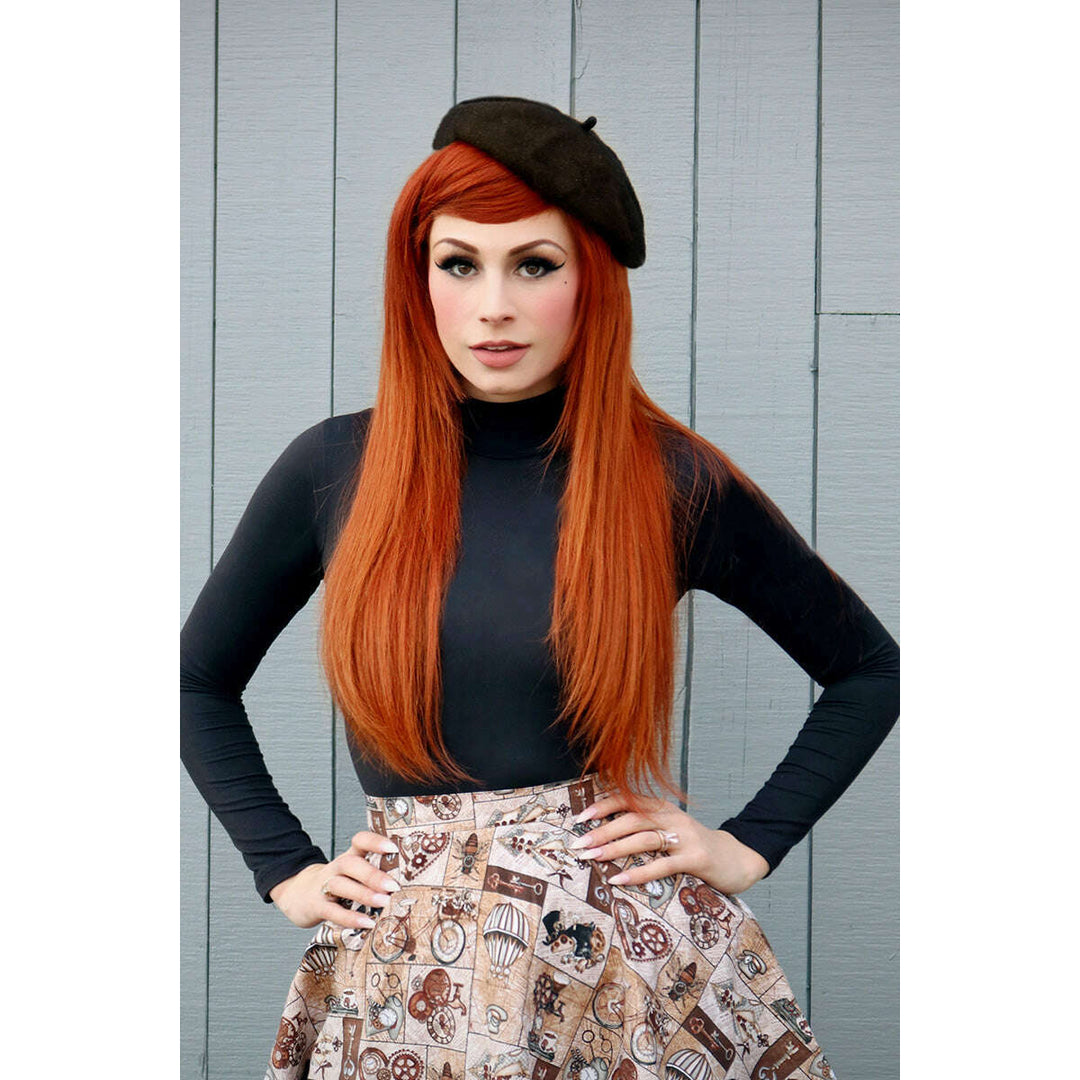 Black Mock Neck Top - 1X only