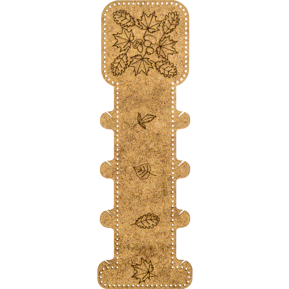 Blank for embroidery with thread on wood FLHW-010