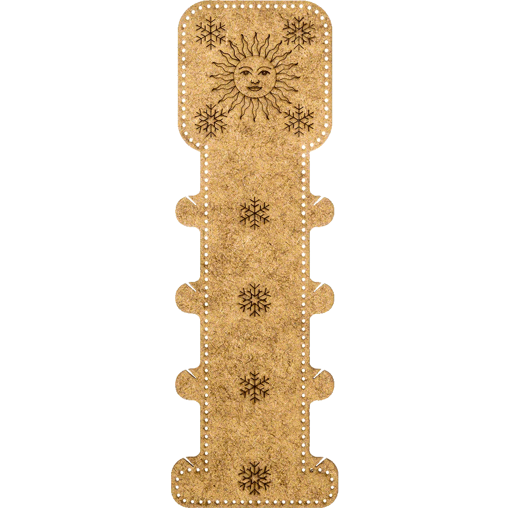 Blank for embroidery with thread on wood FLHW-011