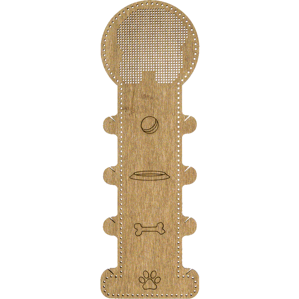 Blank for embroidery with thread on wood FLHW-013