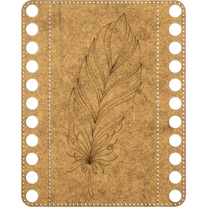 Blank for embroidery with thread on wood FLHW-016