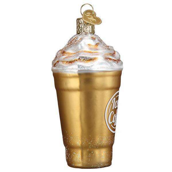 Old World Christmas Blended Coffee Blown Glass Ornament