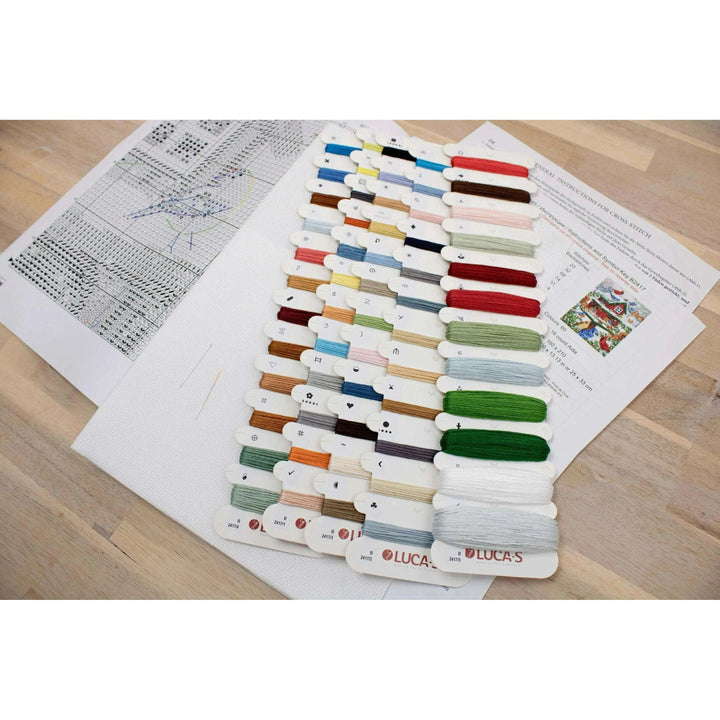 Blissful Bird Feeder B2417L Counted Cross-Stitch Kit