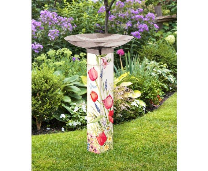 Bloom with Grace Bird Bath Art Pole - Quirks!
