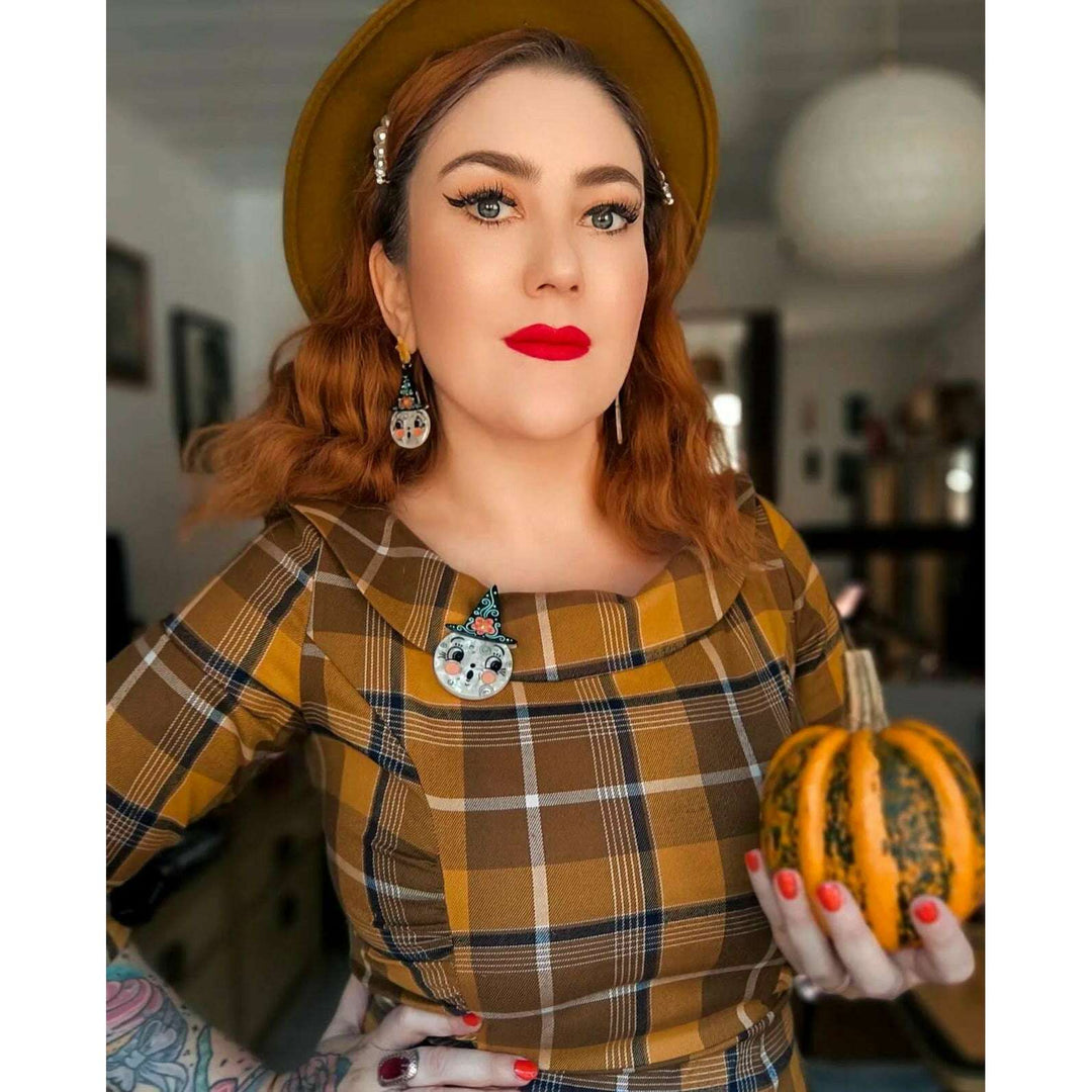 Bloomin' Luna Witch Statement Earrings by Johanna Parker x Lipstick & Chrome – view 6