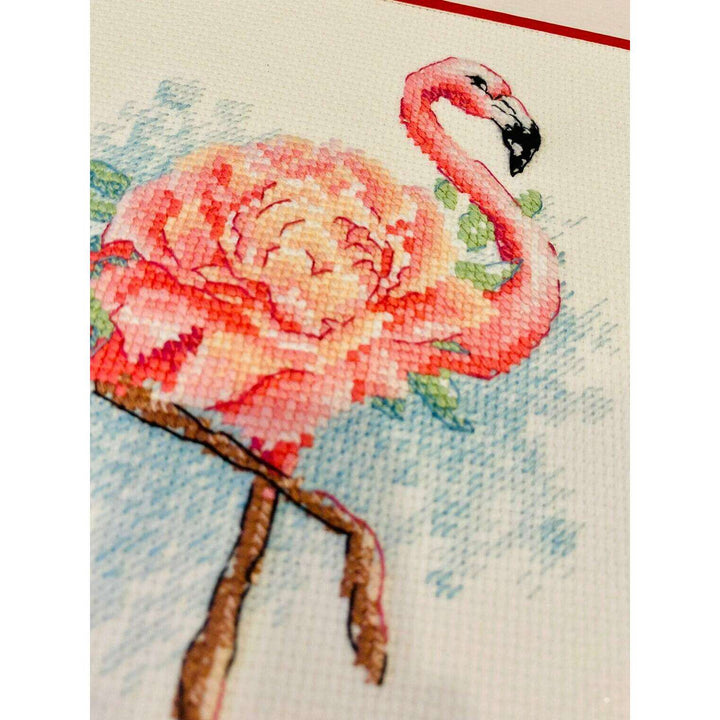 Blooming Flamingo R2117 Counted Cross Stitch Kit