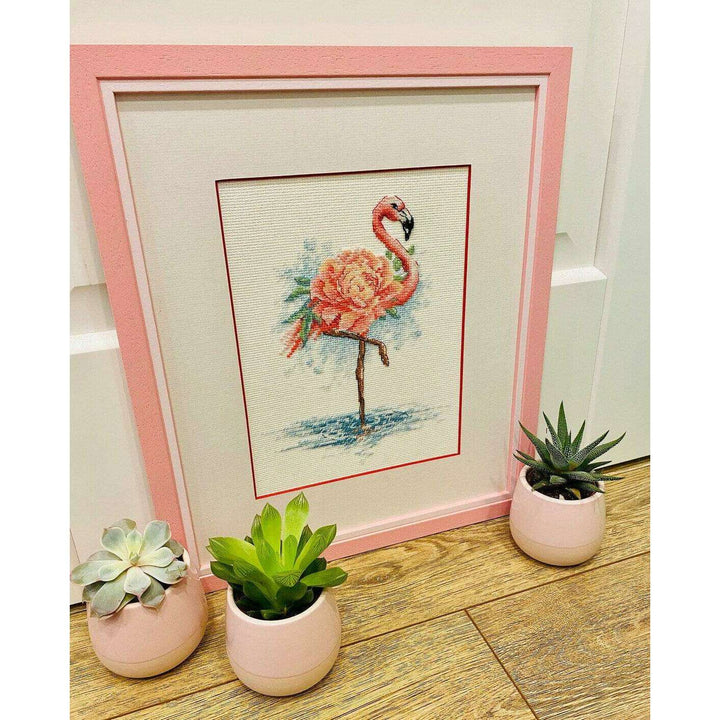 Blooming Flamingo R2117 Counted Cross Stitch Kit