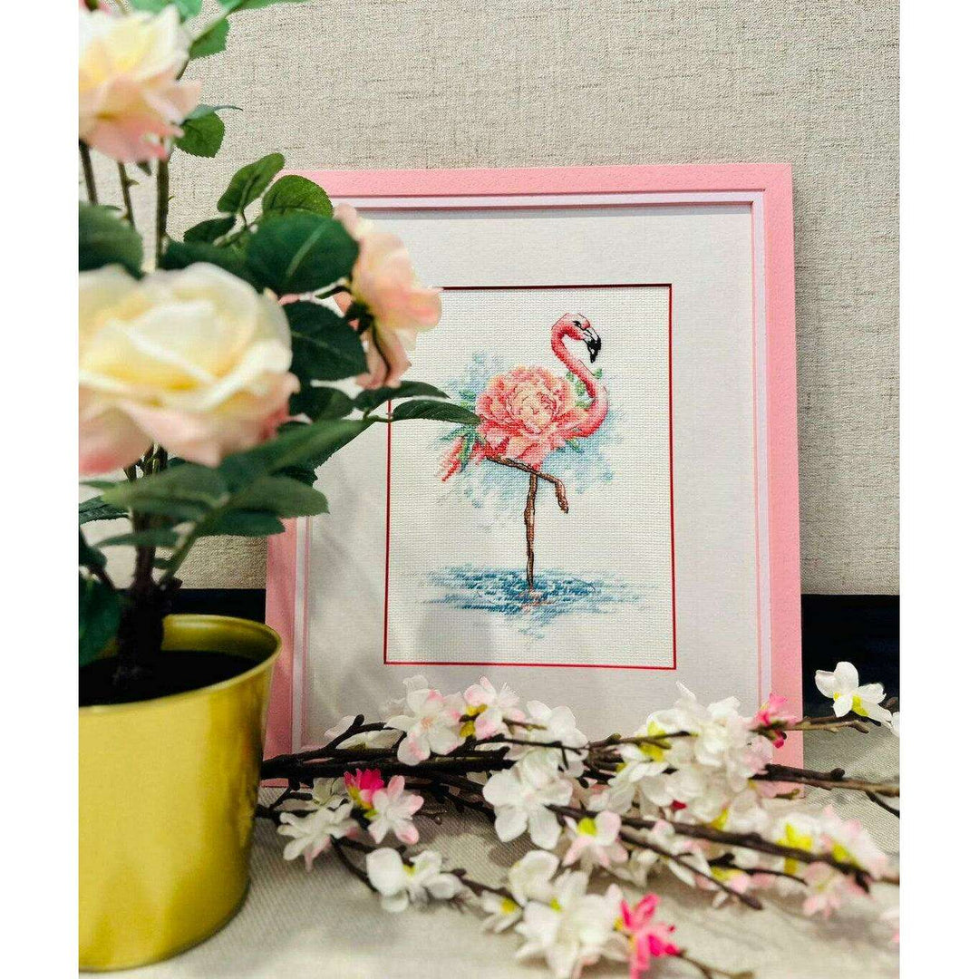 Blooming Flamingo R2117 Counted Cross Stitch Kit
