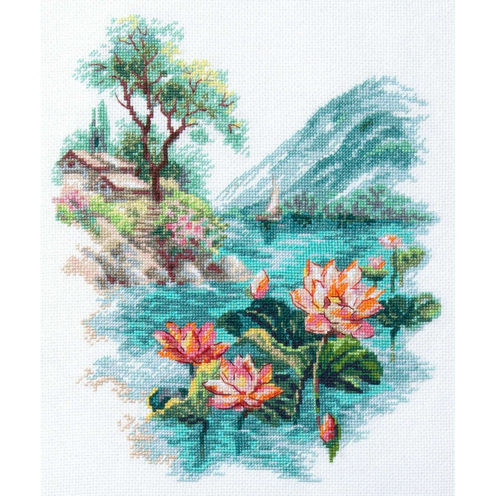 Blooming Lotuses 70-01 Counted Cross-Stitch Kit