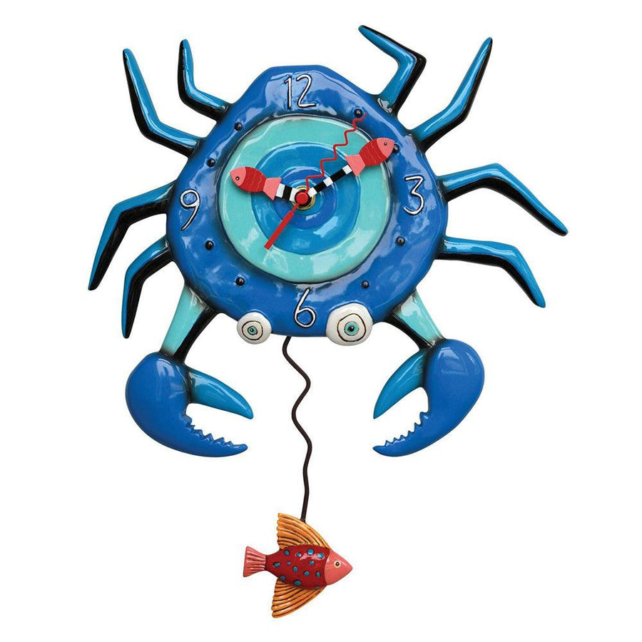 Blue Crab Wall Clock by Allen Designs - Quirks!