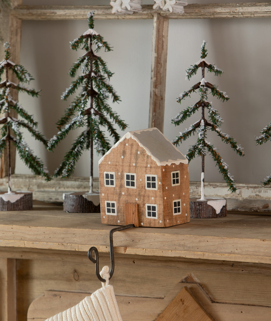 Natural House Stocking Holder by Bethany Lowe Designs, christmas decor