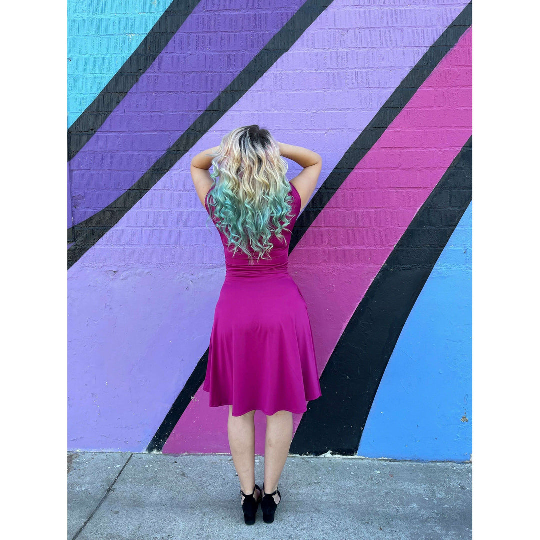 Bombshell Dress in Magenta - 2X only