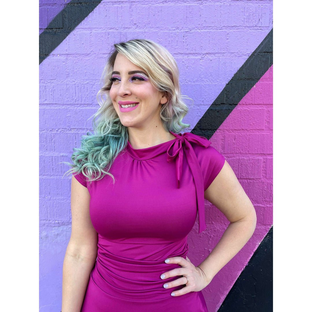 Bombshell Dress in Magenta - 2X only