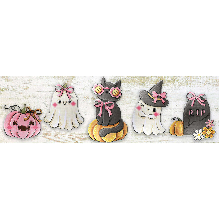 Boo Crew Ornaments L9944 Counted Cross Stitch Kit