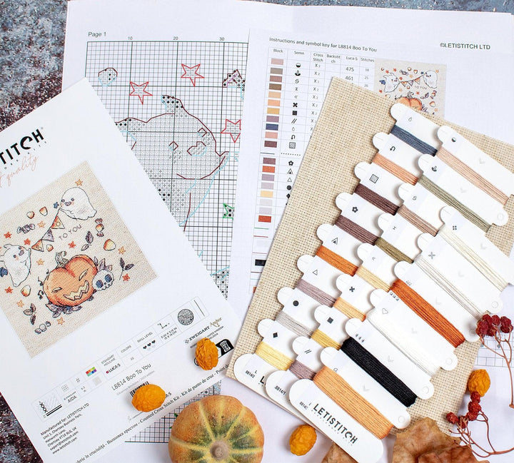 Boo To You  L8814 Counted Cross Stitch Kit