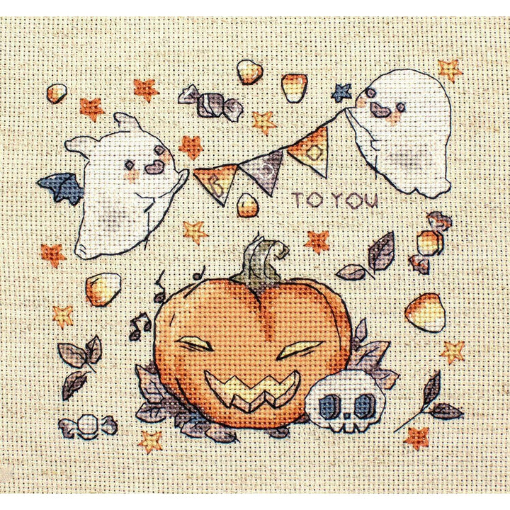 Boo To You  L8814 Counted Cross Stitch Kit