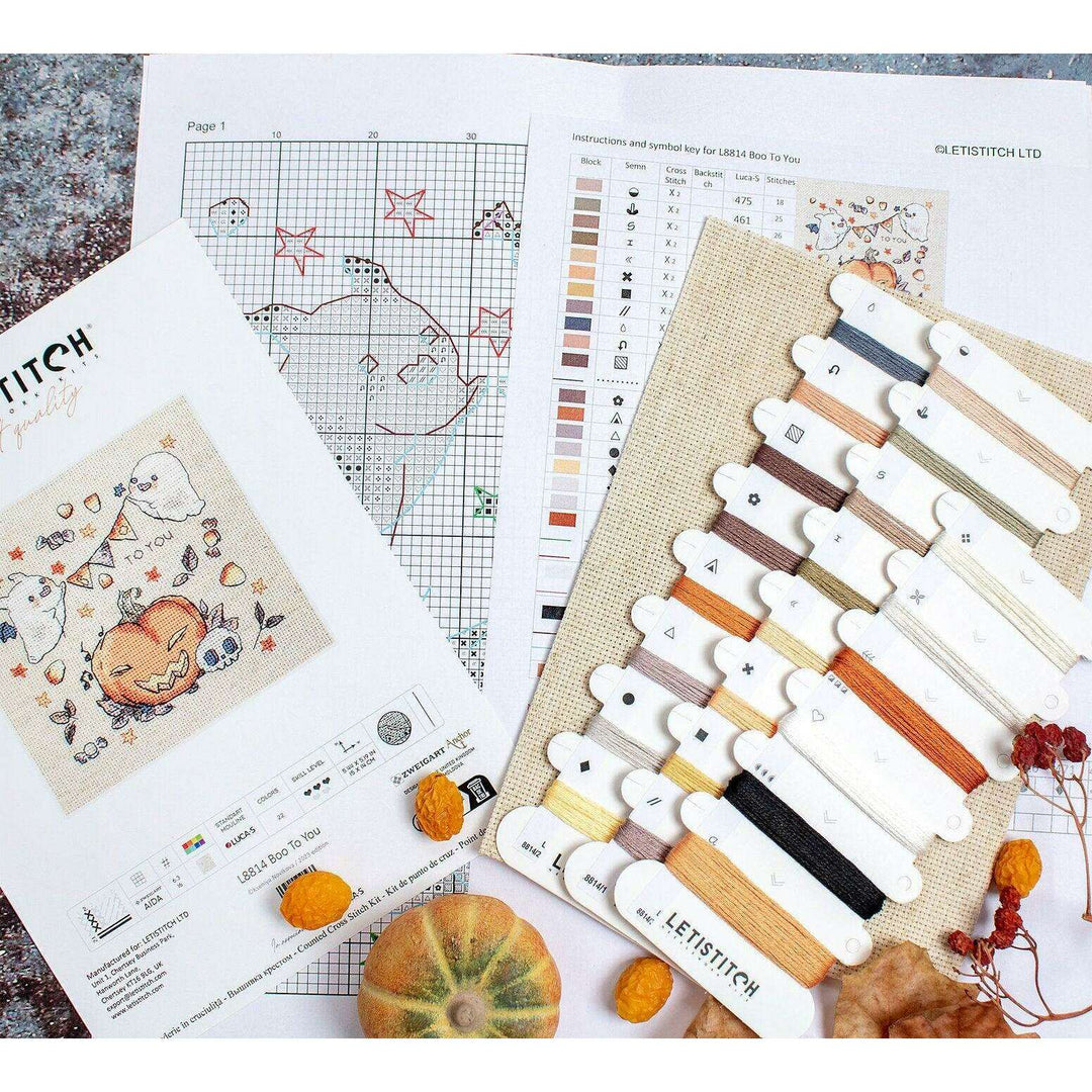 Boo To You  L8814 Counted Cross Stitch Kit