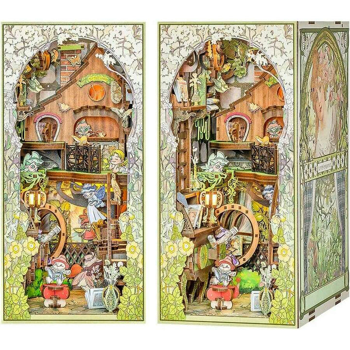 Book Nook Wizardi Miniature - Elven Paradise Roombox Kit
