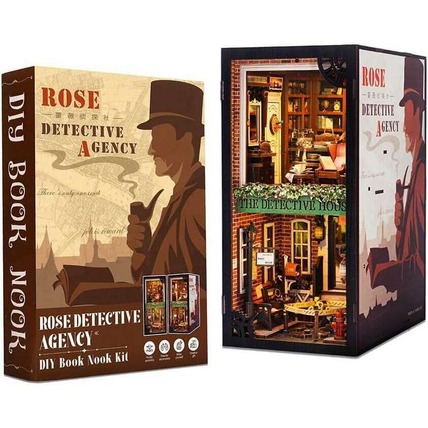Book Nook Wizardi Miniature - Rose Detective Agency Roombox Kit