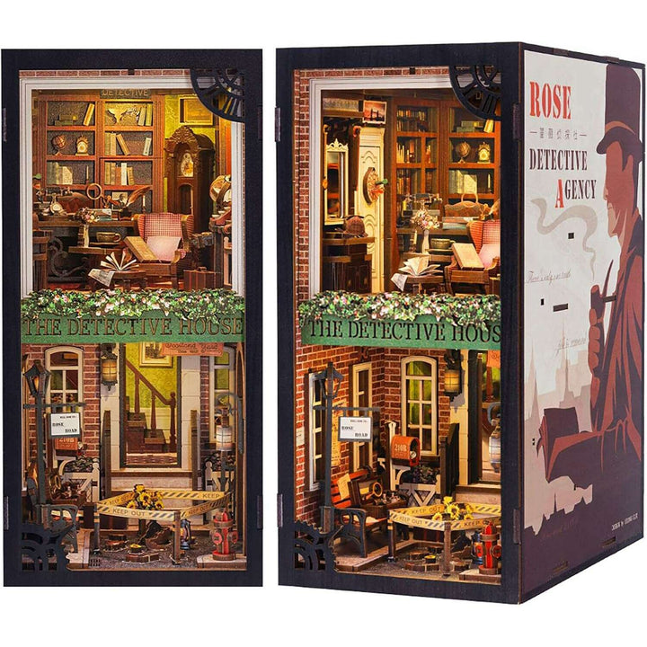 Book Nook Wizardi Miniature - Rose Detective Agency Roombox Kit