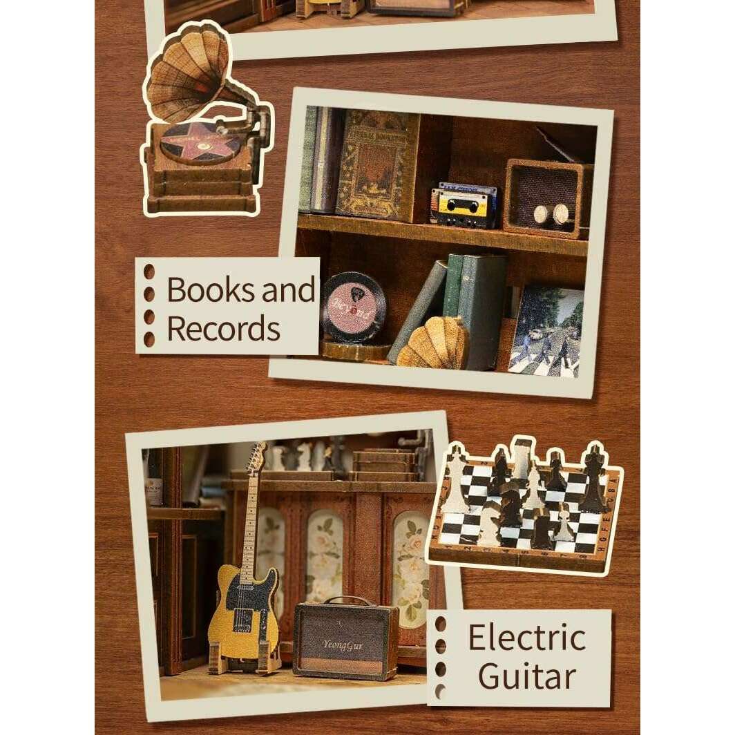 Book Nook Wizardi Miniature - The Secret Rhythm Roombox Kit