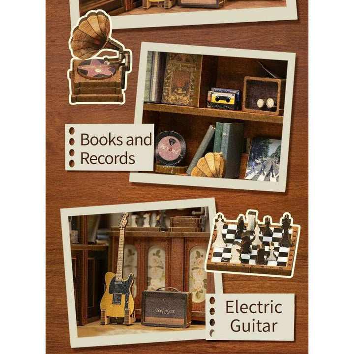 Book Nook Wizardi Miniature - The Secret Rhythm Roombox Kit