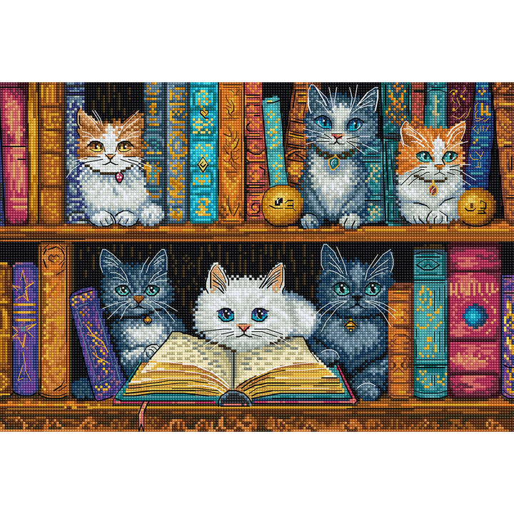 Bookshelf L9917 Counted Cross Stitch Kit