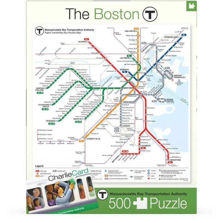 Boston T Map Jigsaw Puzzle