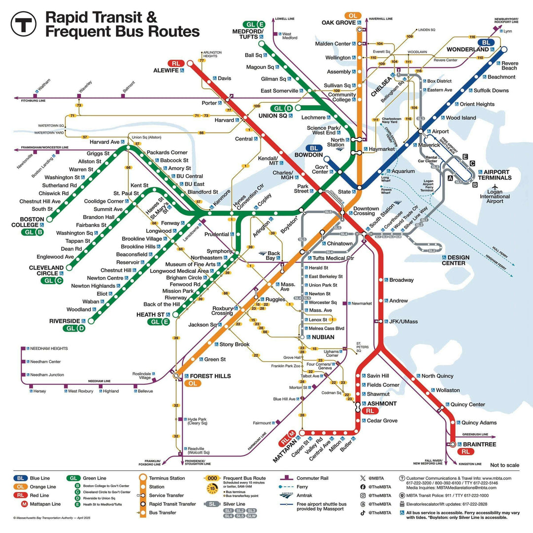 Boston T Map Mini Jigsaw Puzzle