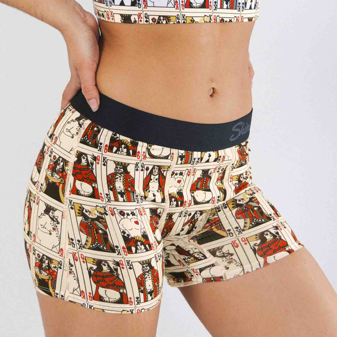 The Bottomless Blackjack | Vintage Playing Cards Women’s Boxers