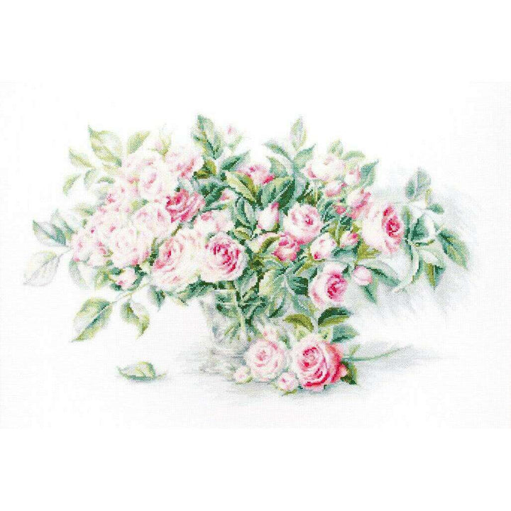 Bouquet of Pink Roses BL22866L Counted Cross-Stitch Kit