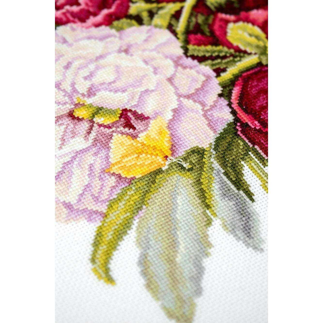 Bouquet with peonies B2354L Counted Cross-Stitch Kit