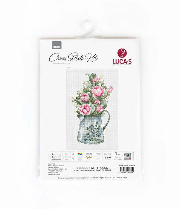Bouquet with roses B7006L Counted Cross-Stitch Kit