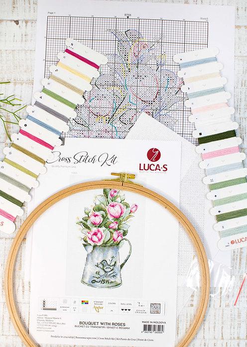 Bouquet with roses B7006L Counted Cross-Stitch Kit