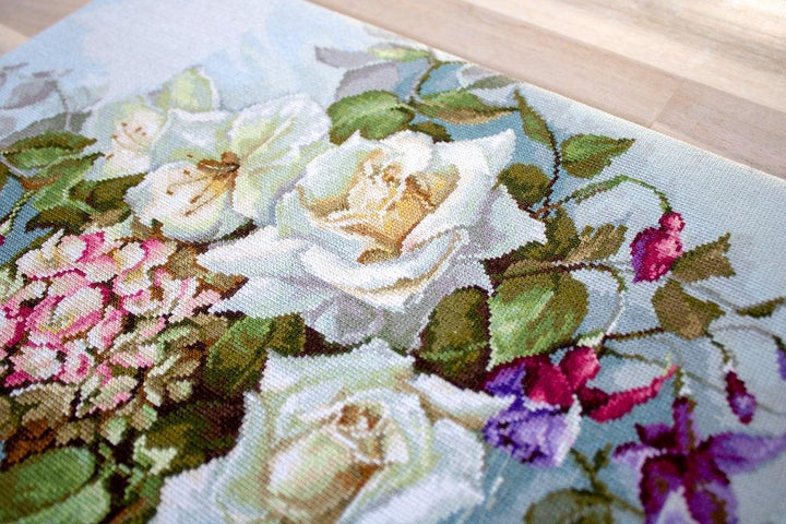 Bouquet with Roses BA2363L Counted Cross-Stitch Kit