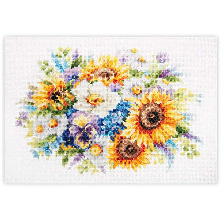 Bouquet with Sunflowers 210-312 Counted Cross-Stitch Kit