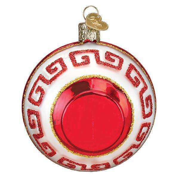 Old World Christmas Bowl of Ramen Blown Glass Ornament
