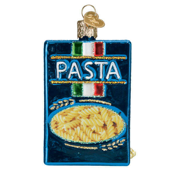 Old World Christmas Box of Pasta Blown Glass Ornament